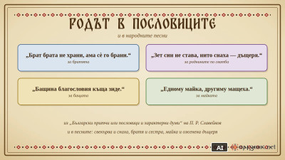 Родът в пословиците и песните