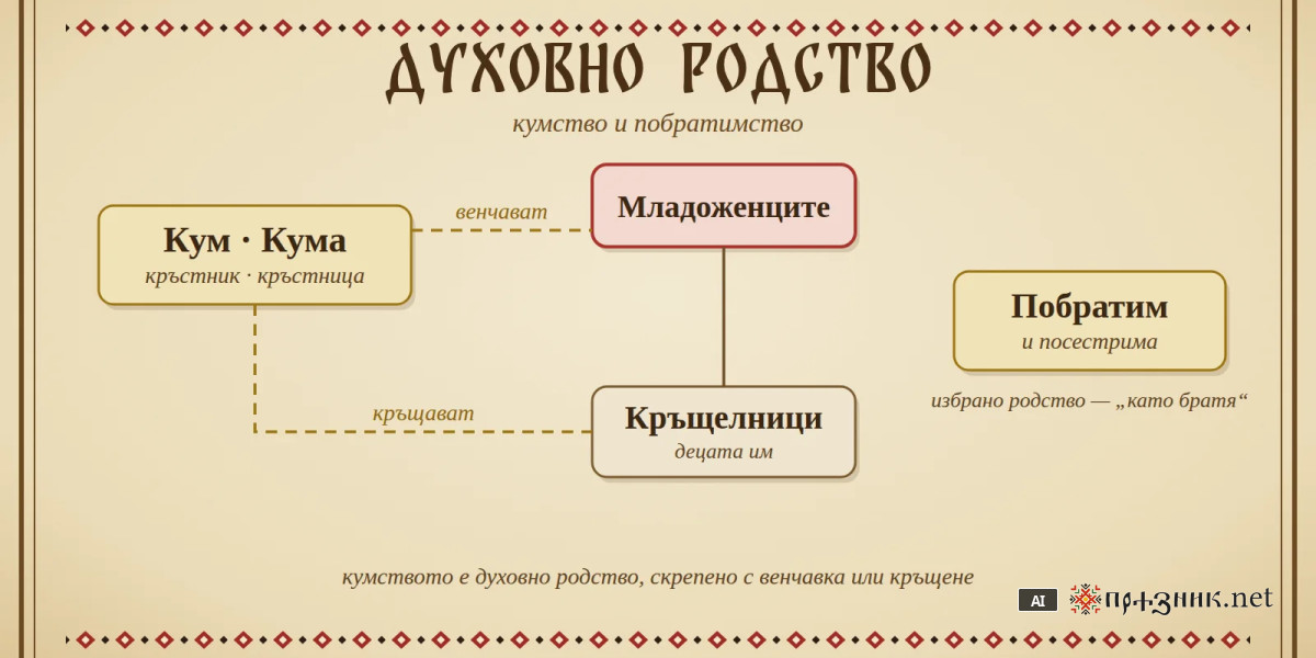 Кумството: кум, кръстник и кръщелник в българската традиция