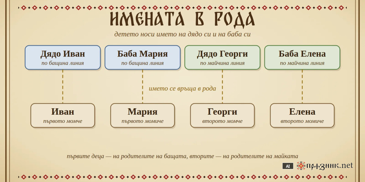 Имената в рода: защо детето носи името на дядо си