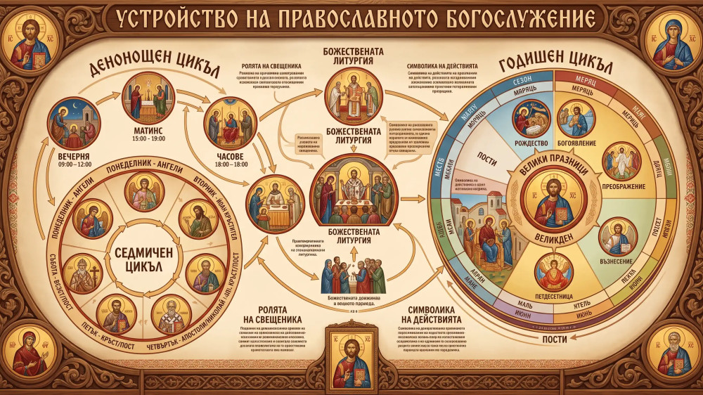 Как е устроено православното богослужение