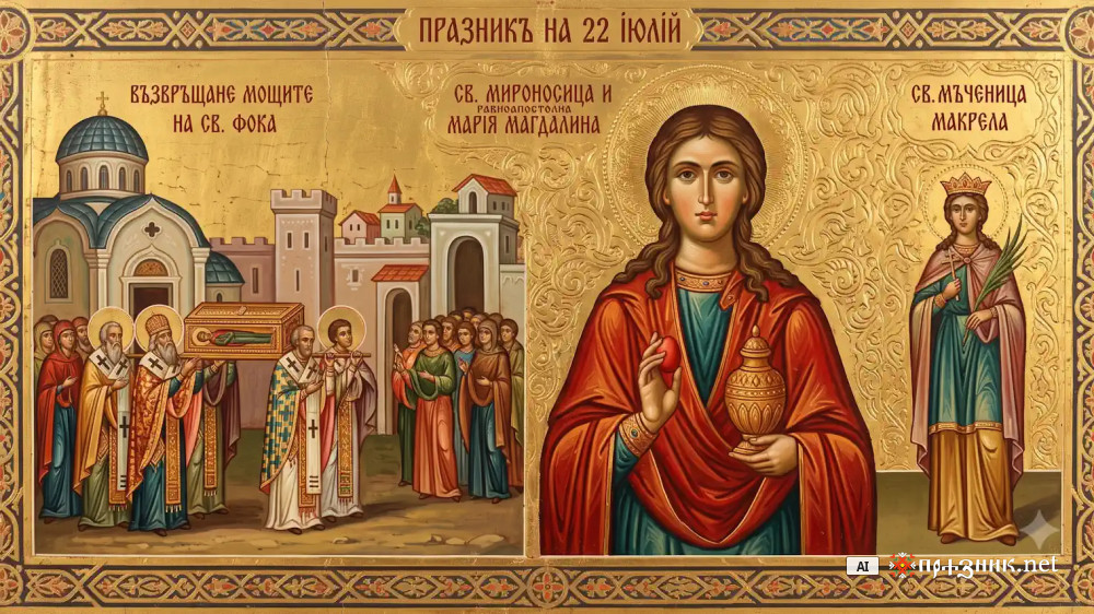 22 юли – Денят на света Мария Магдалина